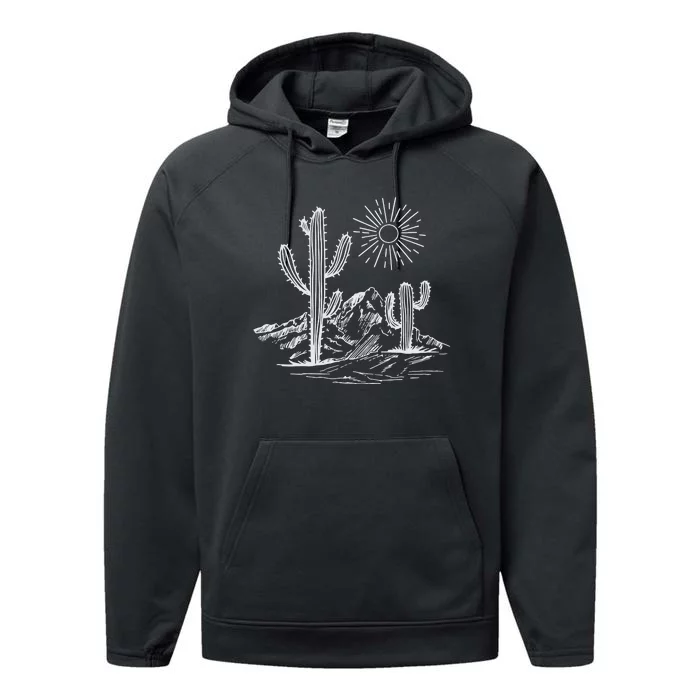 Desert Life Cactus Performance Fleece Hoodie