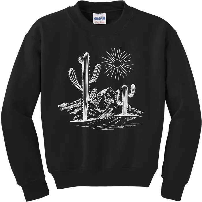 Desert Life Cactus Kids Sweatshirt