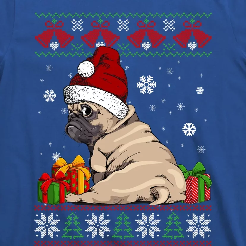 Dog Lovers Cute Frenchie Santa Hat Ugly Christmas Sweater Gift T-Shirt