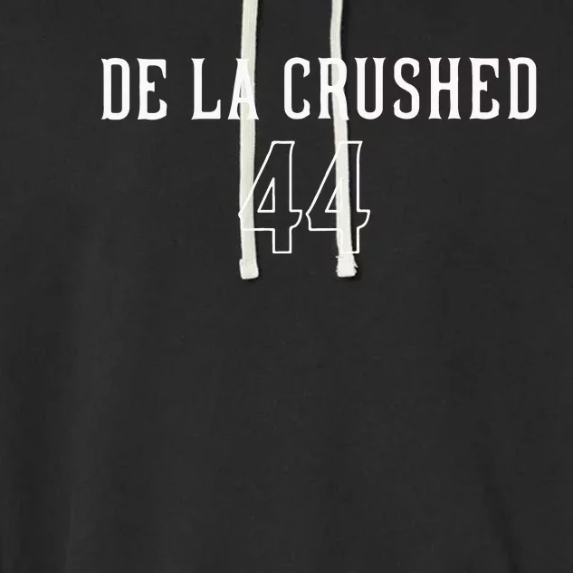 De La Crushed Garment-Dyed Fleece Hoodie