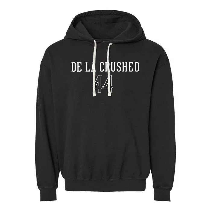 De La Crushed Garment-Dyed Fleece Hoodie