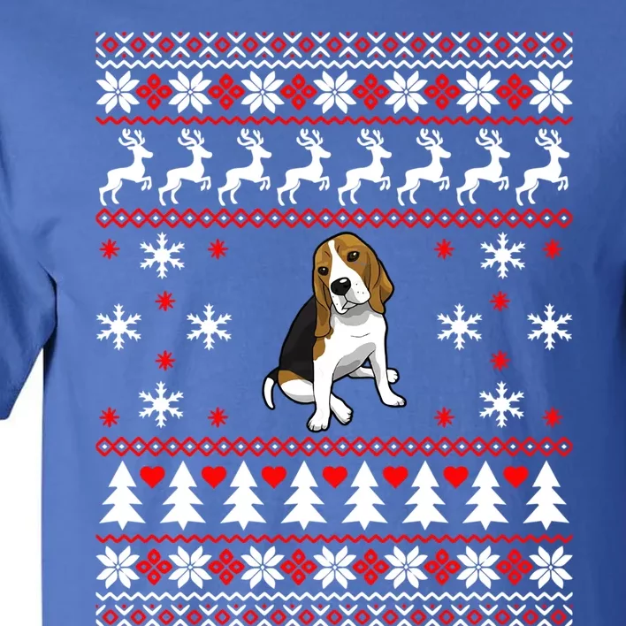 Dog Lover Christmas Funny Gift Beagle Ugly Christmas Cute Gift Tall T-Shirt