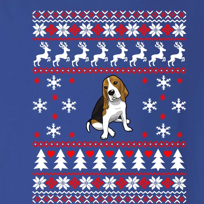 Dog Lover Christmas Funny Gift Beagle Ugly Christmas Cute Gift Toddler Long Sleeve Shirt