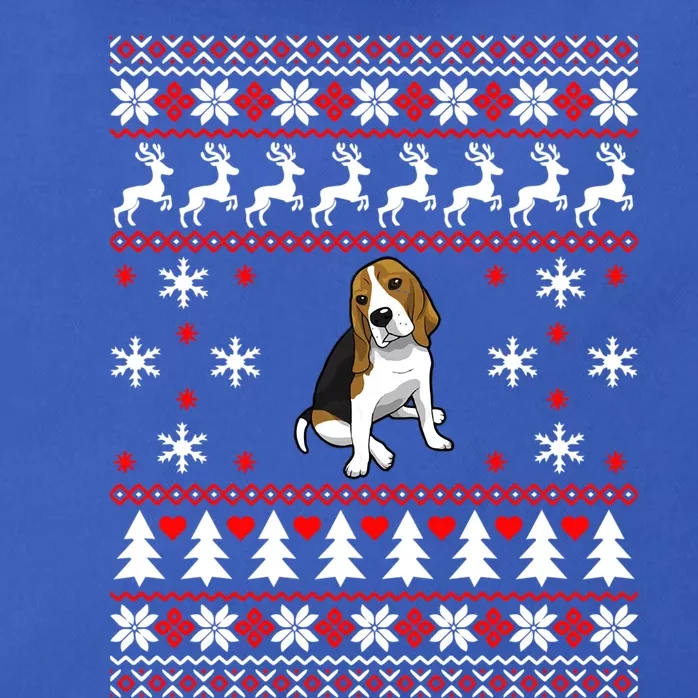 Dog Lover Christmas Funny Gift Beagle Ugly Christmas Cute Gift Zip Tote Bag