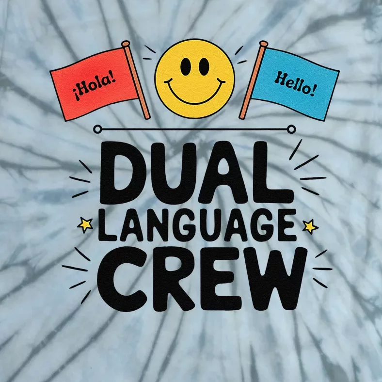 Dual Language Crew Tie-Dye T-Shirt