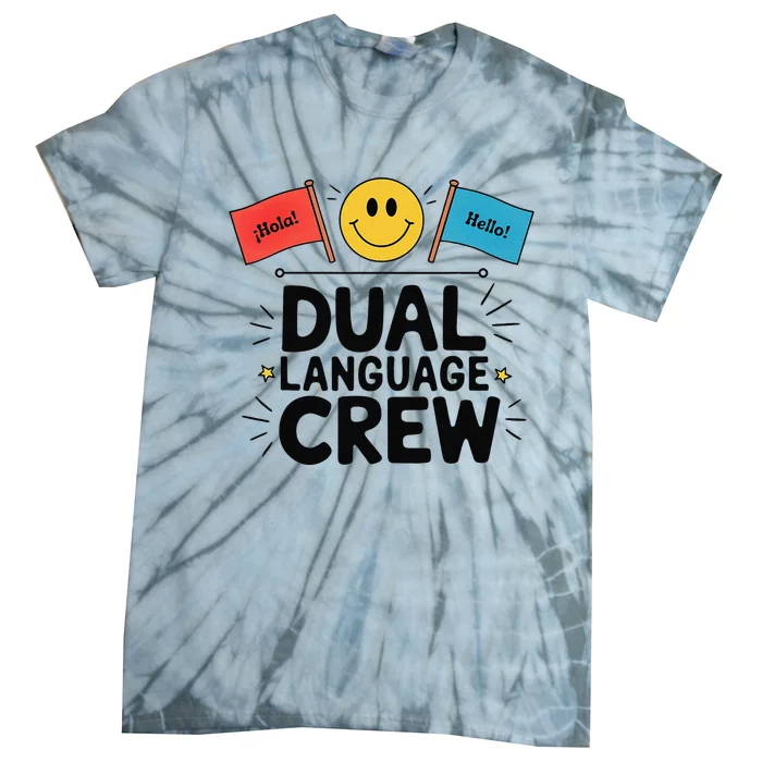 Dual Language Crew Tie-Dye T-Shirt