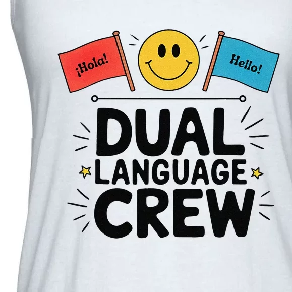 Dual Language Crew Ladies Essential Flowy Tank