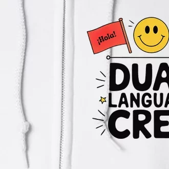 Dual Language Crew Full Zip Hoodie