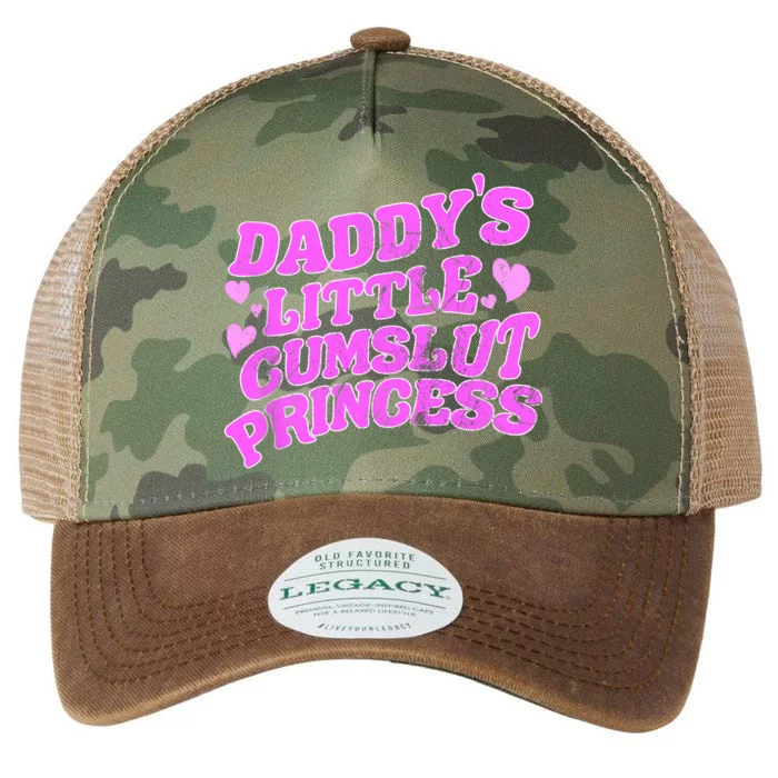 Daddys Little Cumslut Princess Funny Kinky BDSM Sexy Lover Legacy Tie Dye Trucker Hat