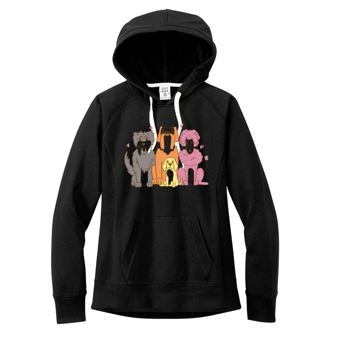 Dog Lover Cute Pet Gift Women's Fleece Hoodie