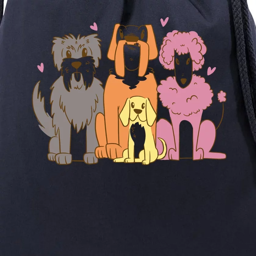 Dog Lover Cute Pet Gift Drawstring Bag