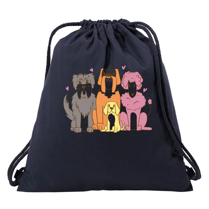 Dog Lover Cute Pet Gift Drawstring Bag