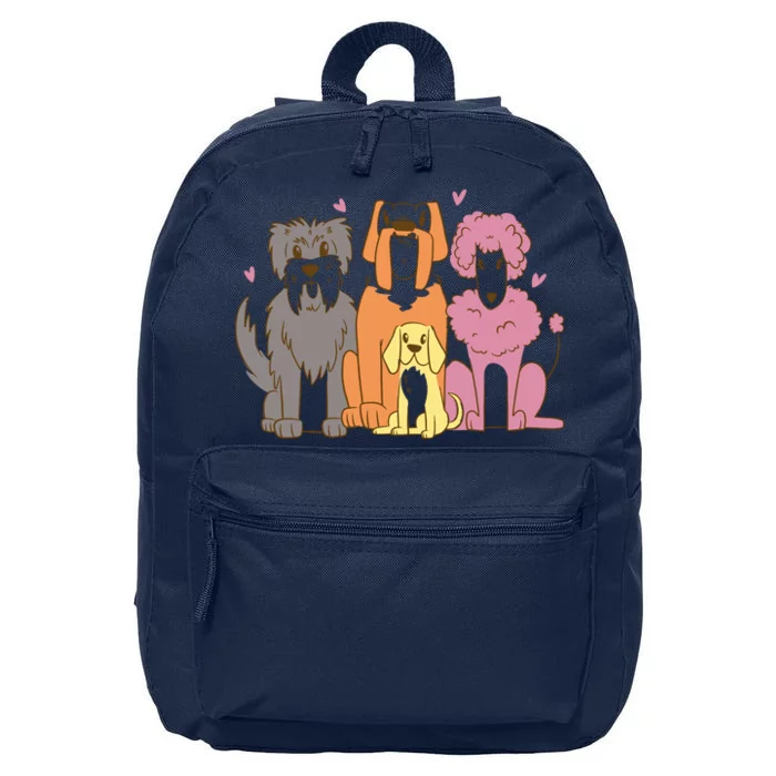 Dog Lover Cute Pet Gift 16 in Basic Backpack