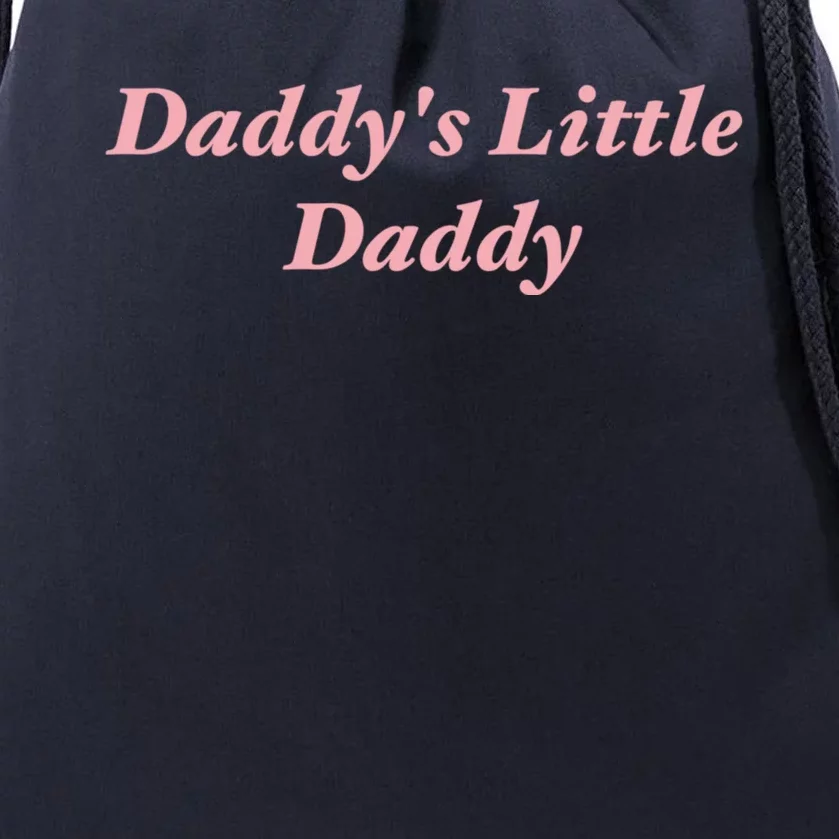 Daddy's Little Daddy Funny Drawstring Bag