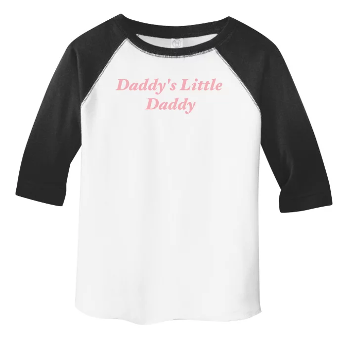 Daddy's Little Daddy Funny Toddler Fine Jersey T-Shirt