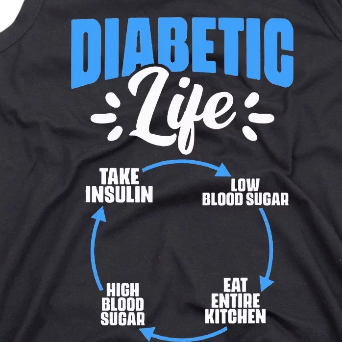 Diabetic Life Diabetes Warrior Diabetes Awareness Tank Top