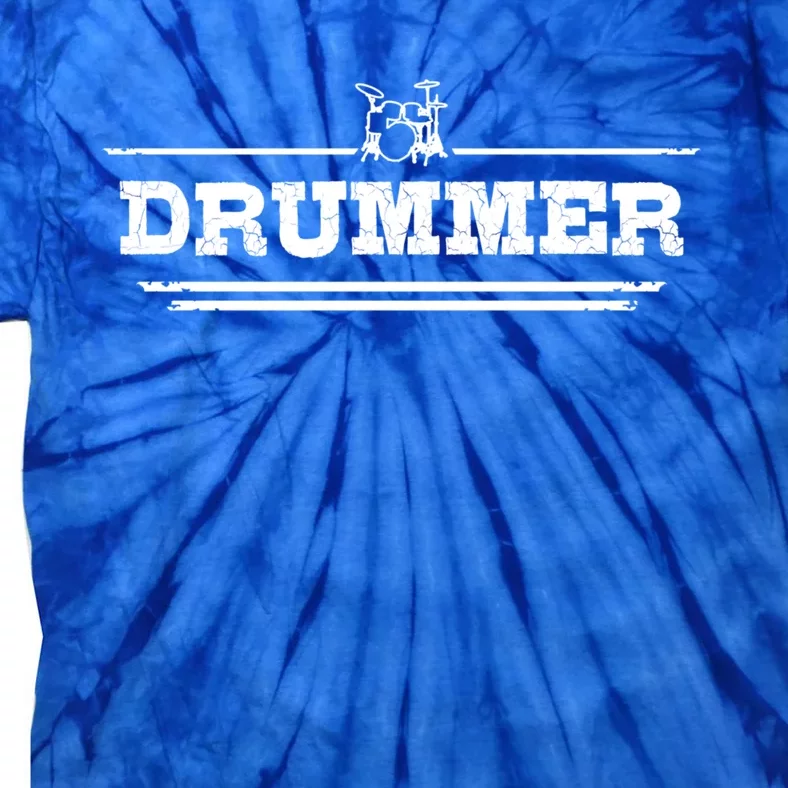 Distressed Look Drumming Gift For Drummers And Percussionists Gift Tie-Dye T-Shirt