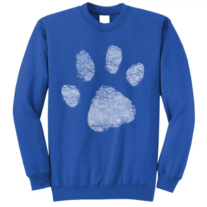 Dog Lovers Dog Paw Print Dog Mom Dad Gift Sweatshirt