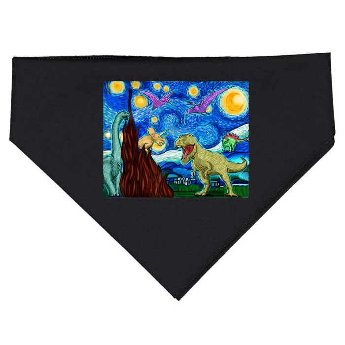 Dinosaur Lover Dinosaur Art T Rex Art Dinosaur USA-Made Doggie Bandana