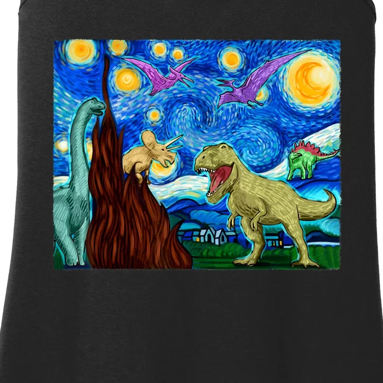 Dinosaur Lover Dinosaur Art T Rex Art Dinosaur Ladies Essential Tank