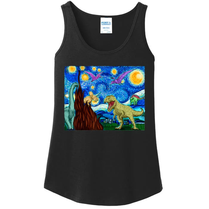 Dinosaur Lover Dinosaur Art T Rex Art Dinosaur Ladies Essential Tank