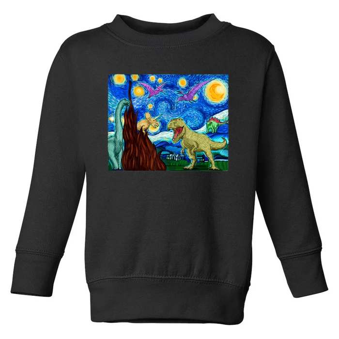 Dinosaur Lover Dinosaur Art T Rex Art Dinosaur Toddler Sweatshirt