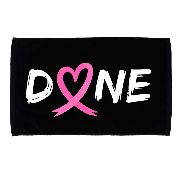 Done Last Day Of Radiation Chemo Breast Cancer Love Heart Microfiber Hand Towel