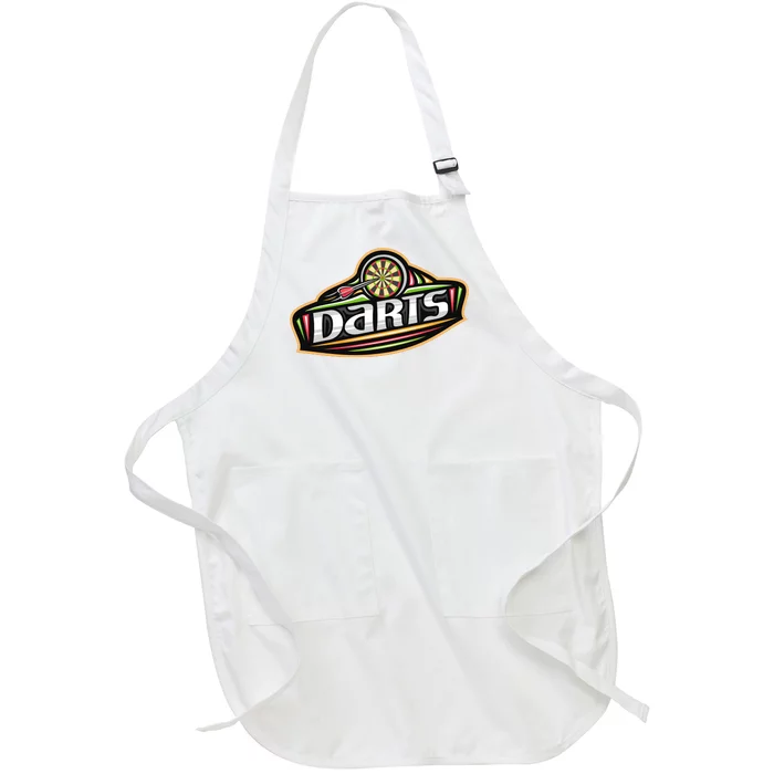 Darts Logo Full-Length Apron With Pocket