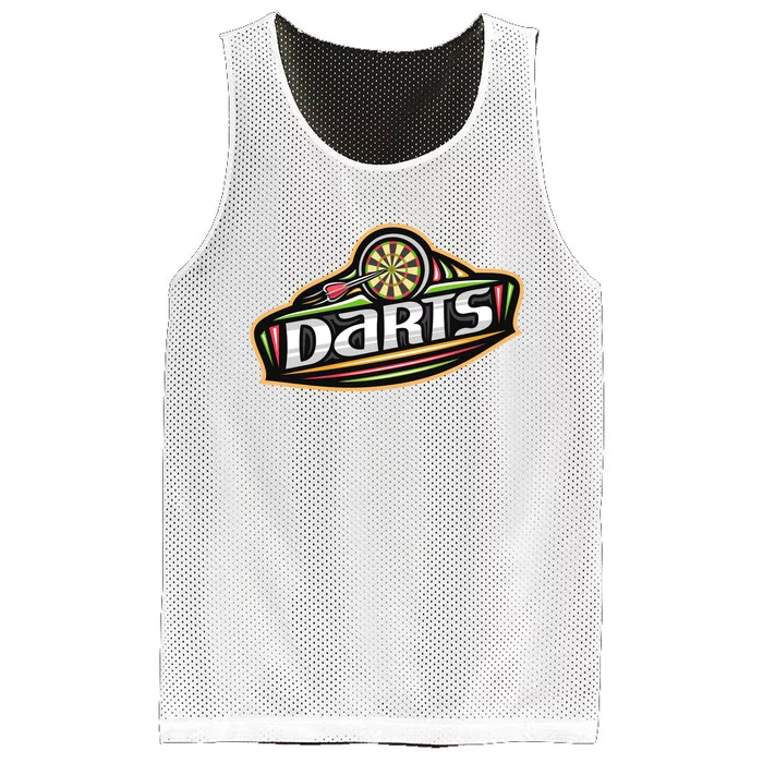 Darts Logo Mesh Reversible Basketball Jersey Tank