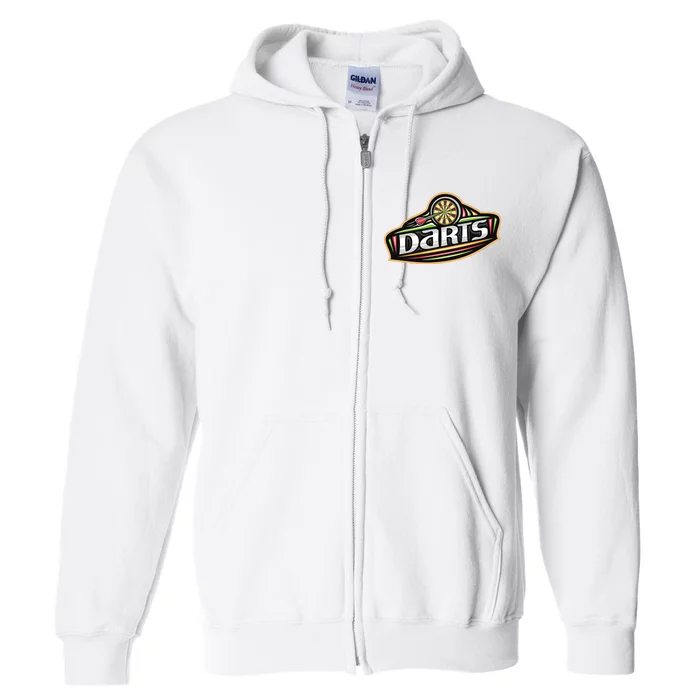 Darts Logo Full Zip Hoodie