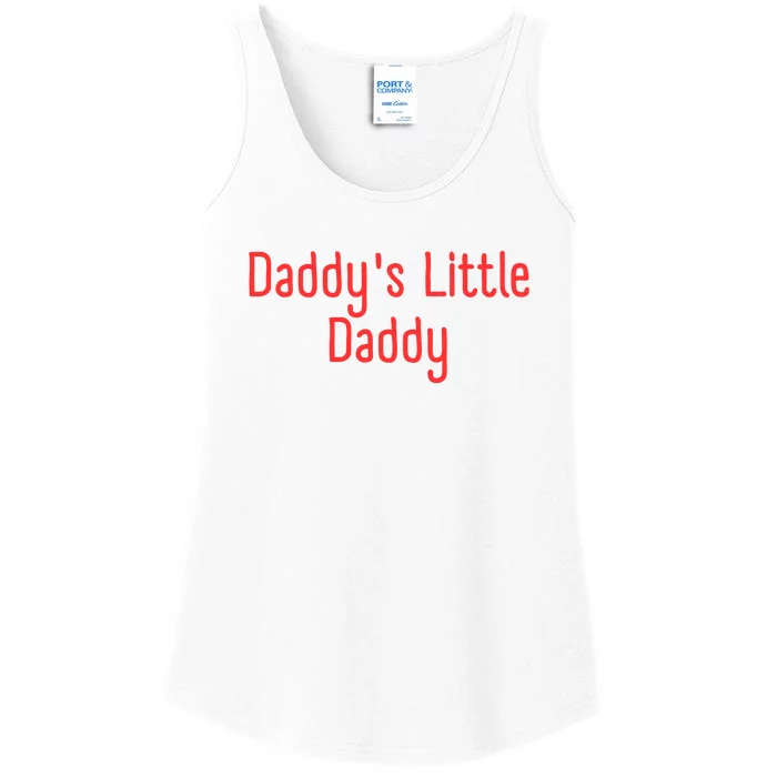 Daddys Little Daddy Funny Daddys Little Meatball Ladies Essential Tank