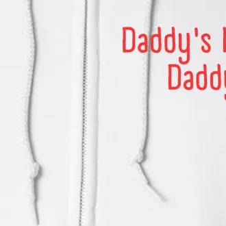 Daddys Little Daddy Funny Daddys Little Meatball Full Zip Hoodie