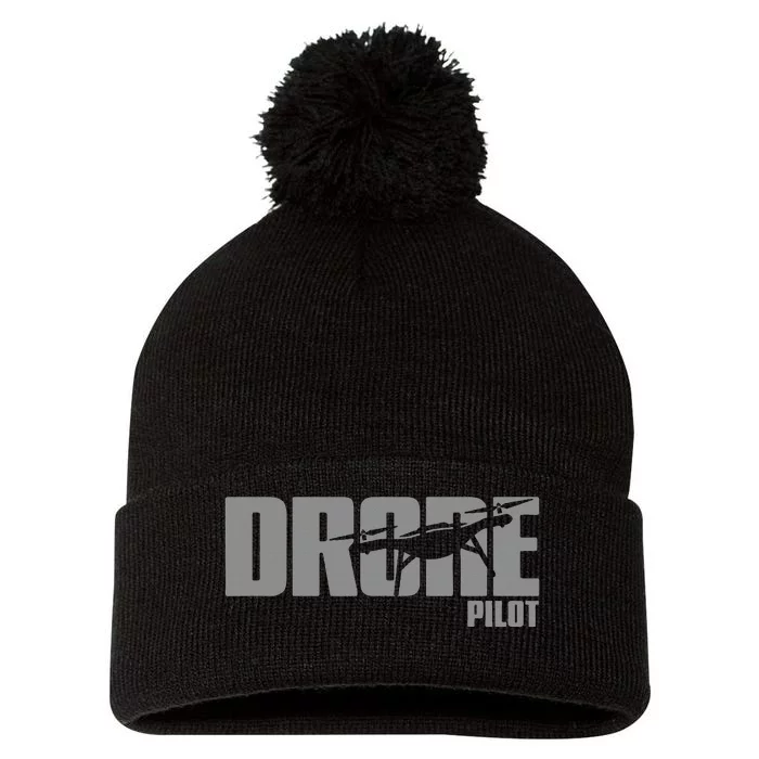 Drone Life Design For Drone Pilot And Drone Operator Pom Pom 12in Knit Beanie