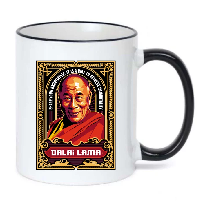 DALAI LAMA Black Color Changing Mug