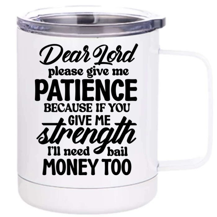 Dear Lord Front & Back 12oz Stainless Steel Tumbler Cup