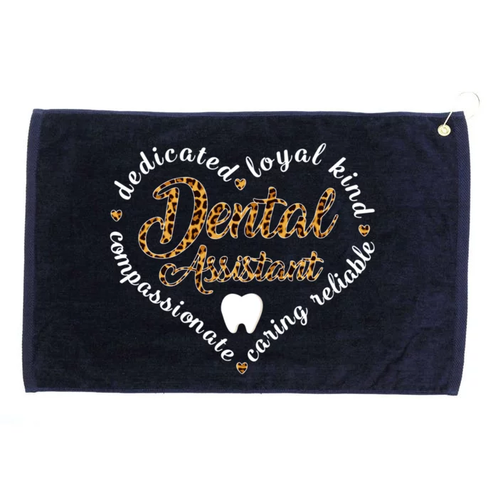 Dy Leopard Dental Assistant Cute Dental Squad Gift Grommeted Golf Towel