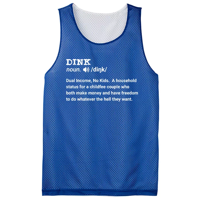 Dink Life Dual Income No Double Funny Free Couple Great Gift Mesh Reversible Basketball Jersey Tank