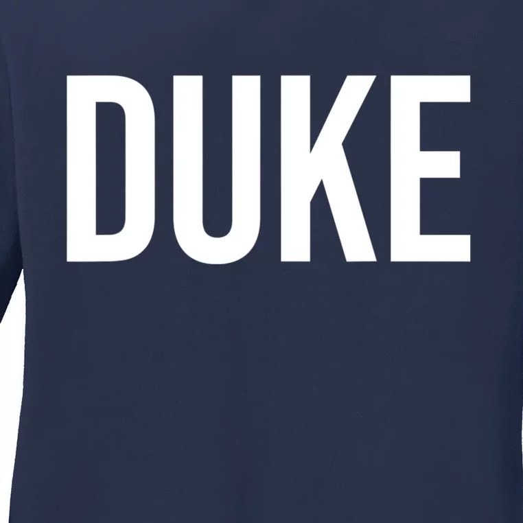 Duke Logo Ladies Long Sleeve Shirt