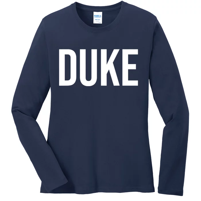 Duke Logo Ladies Long Sleeve Shirt