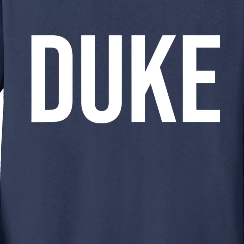 Duke Logo Kids Long Sleeve Shirt