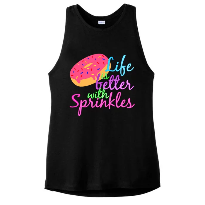 Doughnut Lover Ladies Tri-Blend Wicking Tank