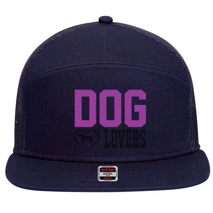 Dog Lovers 7 Panel Mesh Trucker Snapback Hat