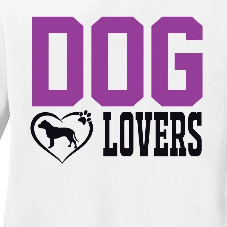 Dog Lovers Ladies Long Sleeve Shirt