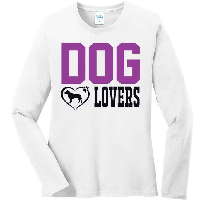 Dog Lovers Ladies Long Sleeve Shirt