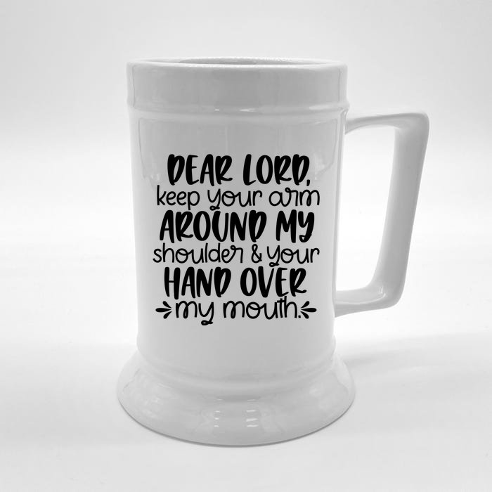 Dear Lord Front & Back Beer Stein