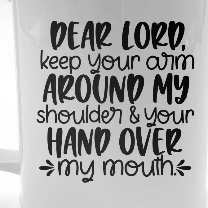 Dear Lord Front & Back Beer Stein