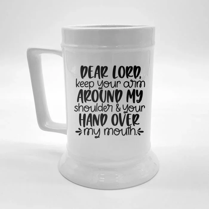 Dear Lord Front & Back Beer Stein