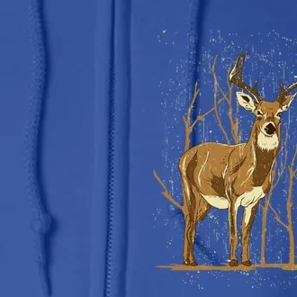 Deer Lover Deer Great Gift Full Zip Hoodie