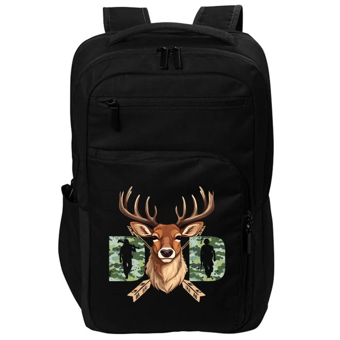 Dad Life Deer Dad Best Buckin Dad Ever Great Gift Impact Tech Backpack