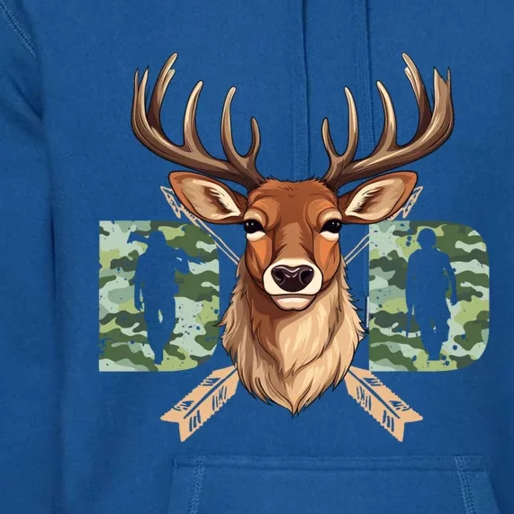 Dad Life Deer Dad Best Buckin Dad Ever Great Gift Premium Hoodie